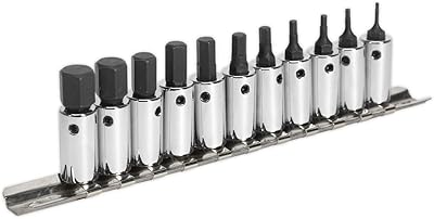 Sealey AK62251 Metric Hex Socket Bit Set, 1/4