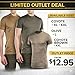 M-Tac Tactical Short Sleeve T-Shirt - Army Military Ultra Vent Men's Athletic Workout Gym Training T Shirt (Small, 3 Pack Coyote Brown)