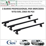 barre longitudinali mercedes vito usato ✅ Portata 100 KG 3 BARRE Portatutto Mercedes Vito dal 2003 in poi Portapacchi PROFESSIONAL Portabagagli GEV 9413