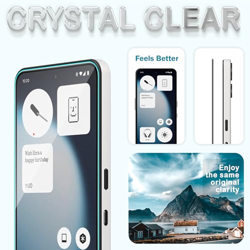 Image of ArmourPro Tempered Glass for Nothing Phone (3A) Lite - 9H Screen Protector with Black Border, Anti Scratch, Edge-to-Edge Coverage, HD Clarity, Smooth Touch, Case Friendly | Black