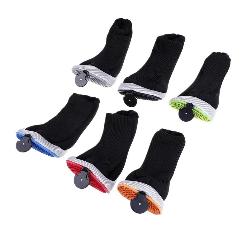 Golf SchläGerkopfhüLlen Abdeckungen Golf Schutz Set Mesh Golf Headcover Premium Golf Club Hybrid UT Headcover Outdoor Sport GolfschläGer Hauben(Noir)