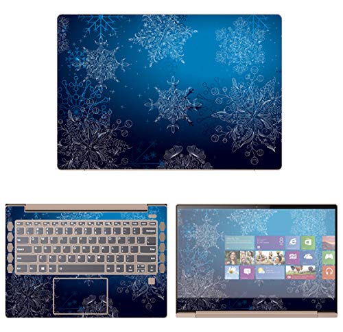Decalrus - Protective Decal Snowflake Skin Sticker for Lenovo IdeaPad S540 (14" Screen)