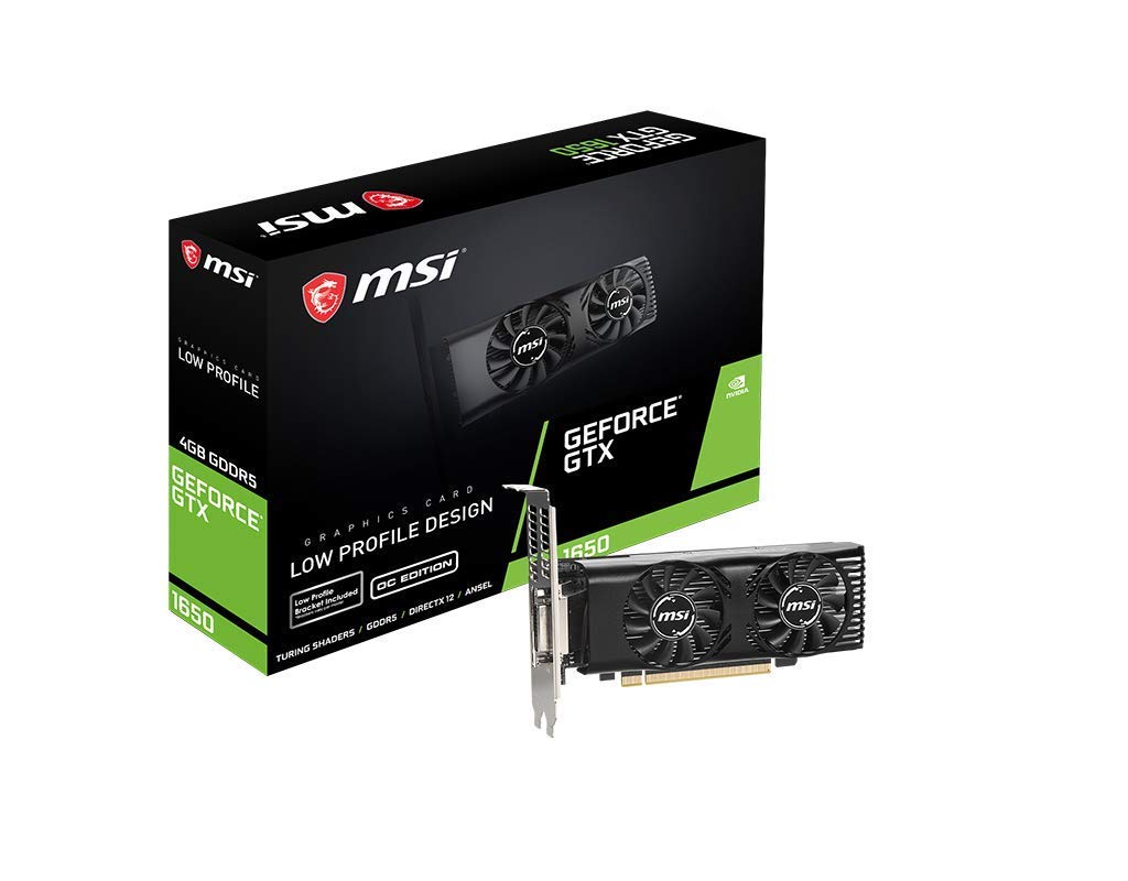 MSI Gaming GeForce GTX 1650 128-Bit HDMI/DP/DVI 4GB GDRR5 HDCP Support DirectX 12 VR Ready OC Low Pr