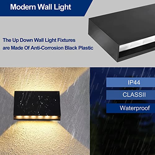 Fudesy Led Wall Sconce, Black Plastic Modern Wall Light Fixtures thumb #2