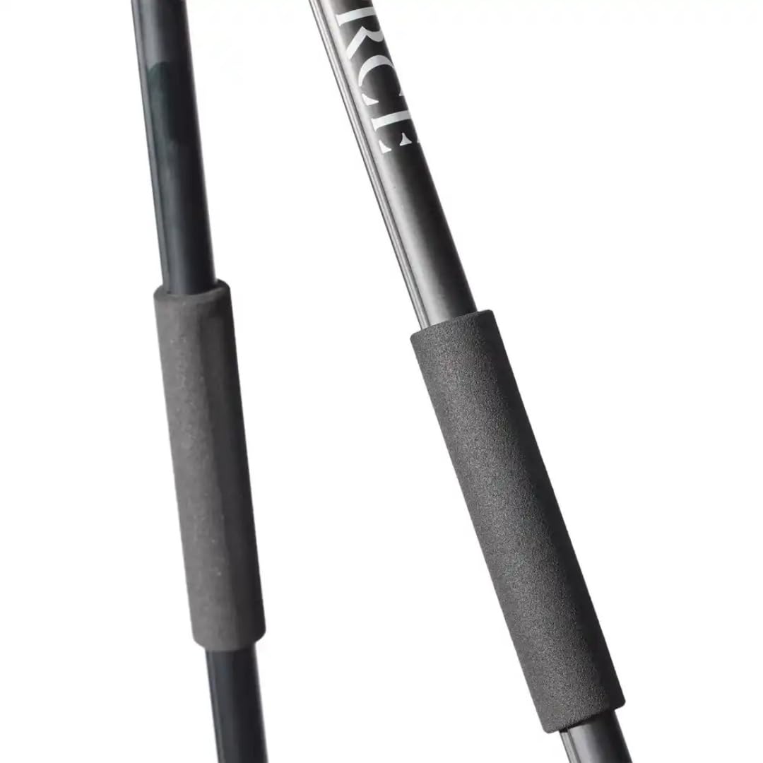 Zielstock – Höhenverstellbarer Vierbein-Zielstock aus Aluminium (95–175 cm), V-Gabel, 360° drehbar, gepolsterte Griffe, inkl. Tragetasche – Stabiler Schießstock für die Jagd