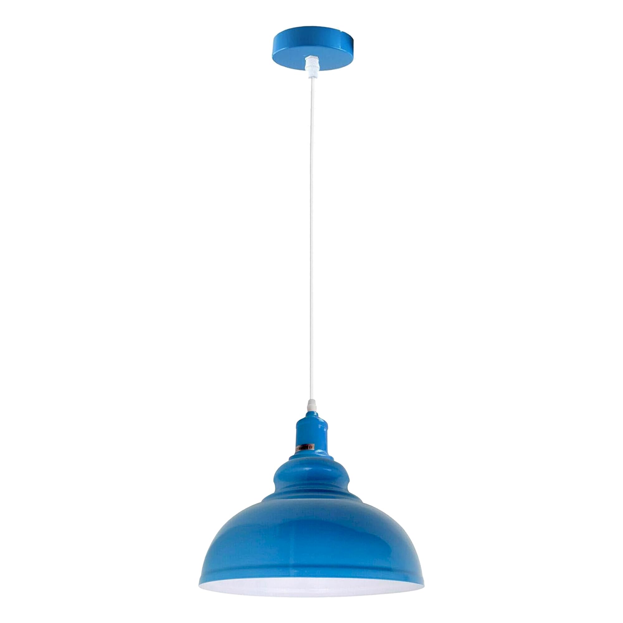 LEDSone Vintage Industrial Pendant Light 29cm Curvy Shade E27