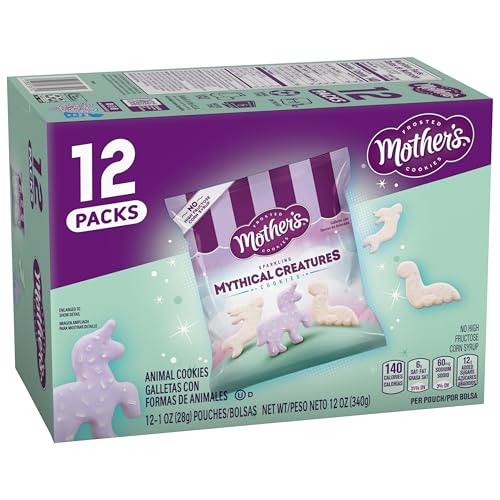 Mother's Sparkling Mythical Creatures Cookies, 1 oz Individual Bags, 12 Count