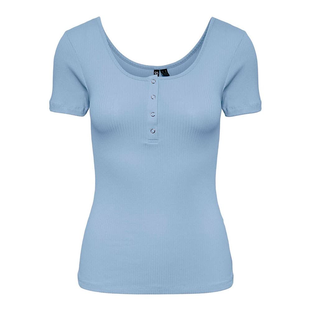 Pieces Women's Bleu T-Shirt Kitte