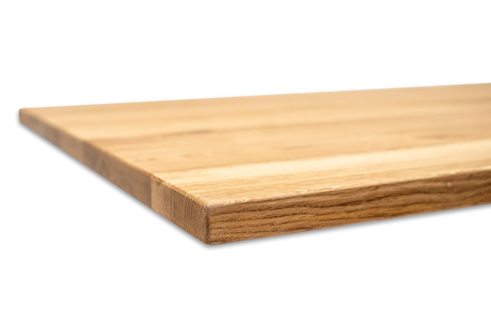 Tischplatte Schreibtischplatte Wildeiche Massivholz gerade Kanten (160 x 70 cm)