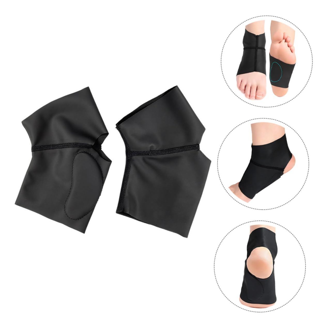 minkissy Protect Compress: 2pcs Foot Support Pads Ankle Sleeve Household Ankle Protector Comfortable Ankle Brace