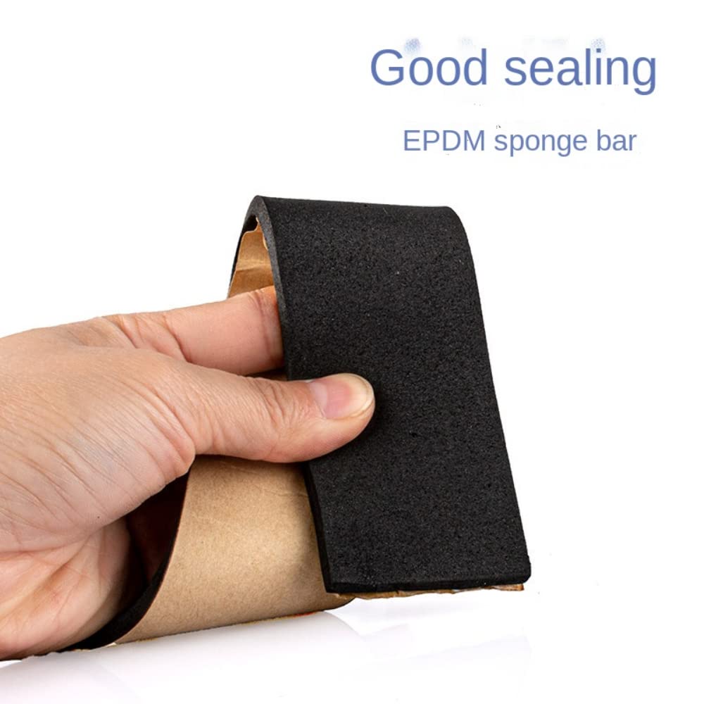 Tira de sellado de esponja autoadhesiva de goma de 10 m - Junta anticolisión de espuma EVA for puertas, ventanas y más(15mm x 30mm x 2m)