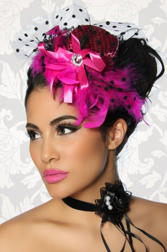 Preisvergleich Produktbild Mini-Pailletten-Hut / Fascinator