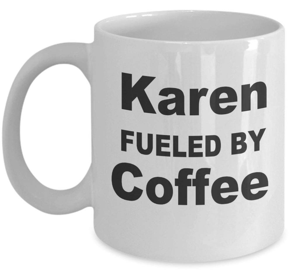 Shaniztoons White Karen Coffee Drinker Novelty Gift Mug