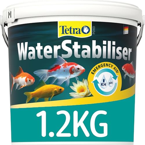 Tetra Pond WaterStabiliser - stabilisert wichtige Wasserwerte, optimiert den KH- und pH-Wert im Gartenteich, beugt weichem Teichwasser vor, 1,2 kg