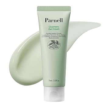 Parnell Cicamanu Gel Cream, Manuka Honey & Cica Moisturizer for Sensitive Skin. Hyaluronic Acid Soothing Face Cream 2.53 Fl Oz / 75ml