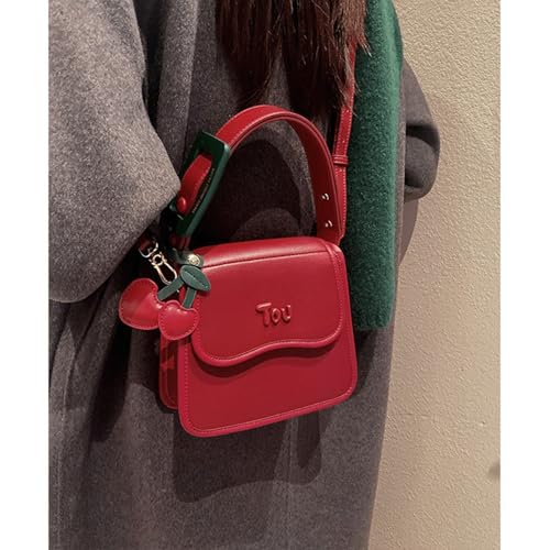 Cherry Purse Women Cute Shoulder Bag Y2K Cherry Tote Bag Trendy Coquette Bag Kawaii Small Purses 7