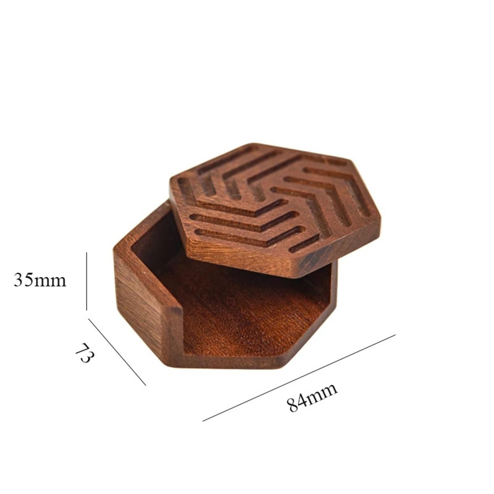 2 stücke Holz Kaffee Filter Papier Lagerung Box Halter 51mm 53,0mm 58mm 60mm Massivholz lagerung Für Kaffeebar(Brown)