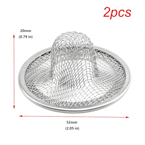Colador para fregadero de acero inoxidable 2'' diámetro 2 pzas miniatura 2