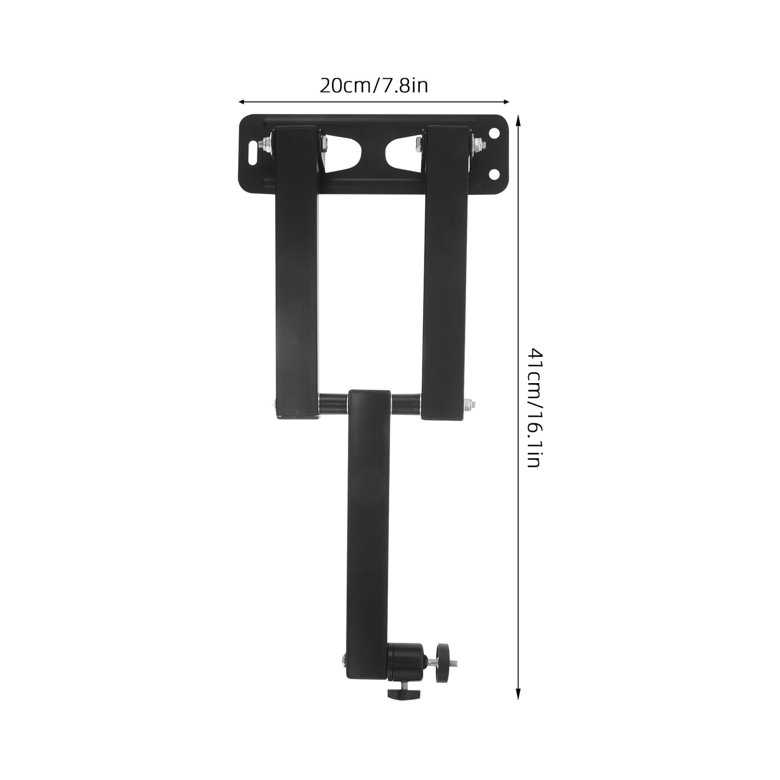 SHINEOFI Supporto per Proiettore da Parete 16 Pollici Regolabile | Braccio Girevole, Montaggio Sospeso a Soffitto, Nero in Metallo, per Mini e Unità Standard