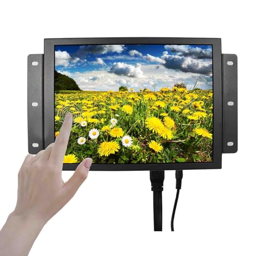 Image of VSDISPLAY 10.4'' 800x600 LCD Touchscreen Monitor VS104ZJ01 as Extra Display | VS104ZJ01 Touch Display with DVI VGA Video Input,Built-in Dual Speakers
