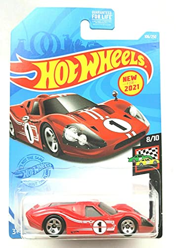 DieCast Hotwheels '67 Fords GT40 MK IV, [Red] 106/250 HW Race Day