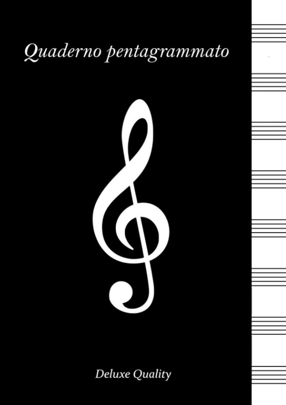 Cahier de musique format A4 comprenant 120 pages numérotées et 12 portées par page