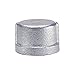Anvil - 0319901088 - Round Cap: Malleable Iron, 5 in Pipe Size, Female NPT, Class 150