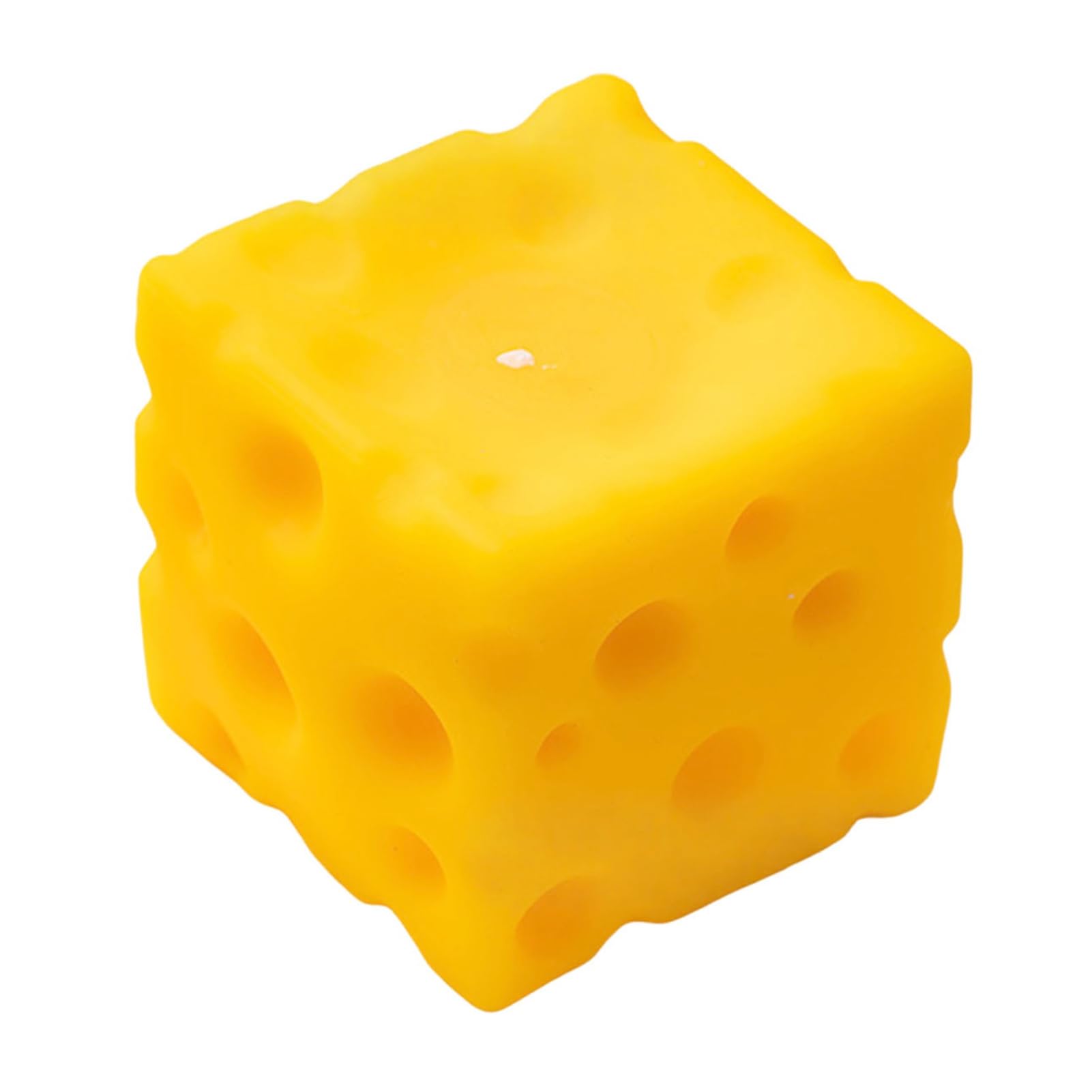 anwhriet Cheese Squeeze Stress Relief Ball, 6cm Slow Rising Squeeze Fidget Ball, Realistic Cheese Block Sensory Gadget for Adults Party Favors Stocking Fillers Yellow