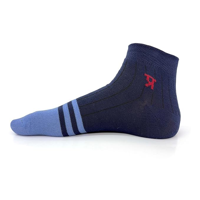 Image of PRASTHAN Sports Unisex Nylon Cotton Ankle Length Socks Made With Breathable Anti Odour & Moisture Absorbent Combed Cotton with a Extra Durable.