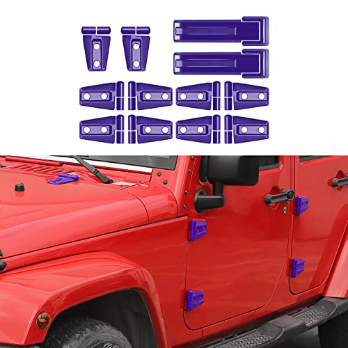 Couvercle charnière de porte violet Jeep Wrangler JK pour masquer les rayures