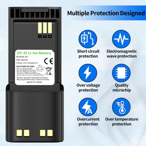 Image of BAOFENG DM32 Battery 3800mAh Extended High-Capacity Rechargeable Battery