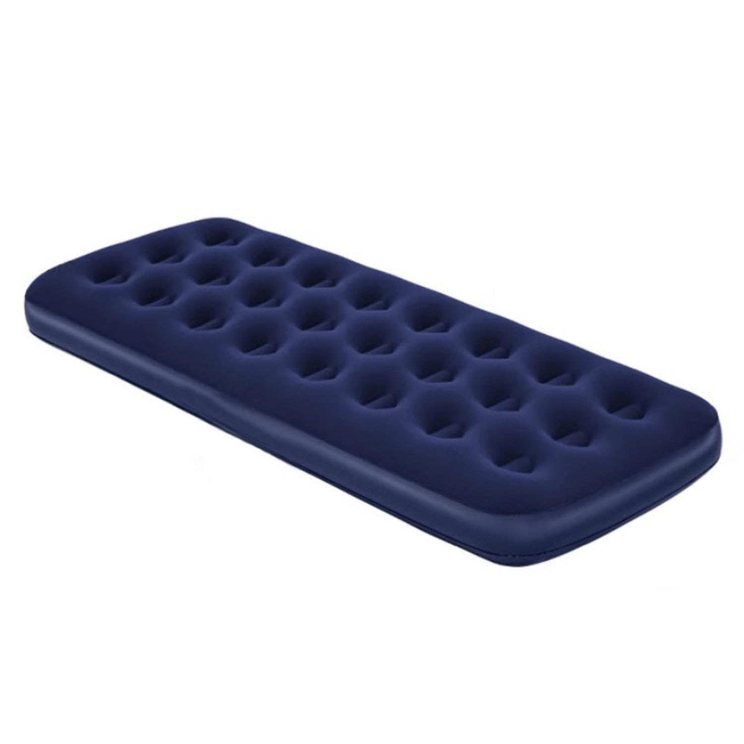 SKY-TOUCH Single Air Mattress : Portable Camping Airbed Comfort Dual-Surface Airbed with Repair Patch for Home Outdoors Camping Travel (191 * 73 * 22cm Blue)