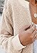 MIROL Women's Fall Fleece Bomber Jacket Winter Fuzzy Faux Sherpa Casual Long Sleeve Zip Up Loose Fit Trendy Coat, Beige, M