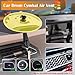 Car Drum Cymbal Air Vent, BENACES Mini Crash Cymbal with Drum Stick, Gold Mini Car Drum Fits on Most Standard Automotive Vents, Fun Instrument Gadgets for Drummer Music Lovers Gift
