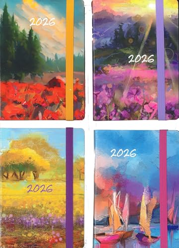 Agenda Cangini Filippi Giorno Per Giorno Con Elastico Painting 2026 Cm. 9×13