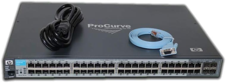 HP Procurve 2510G 48 Ports 4X SFP Switch w/Ears (Renewed)