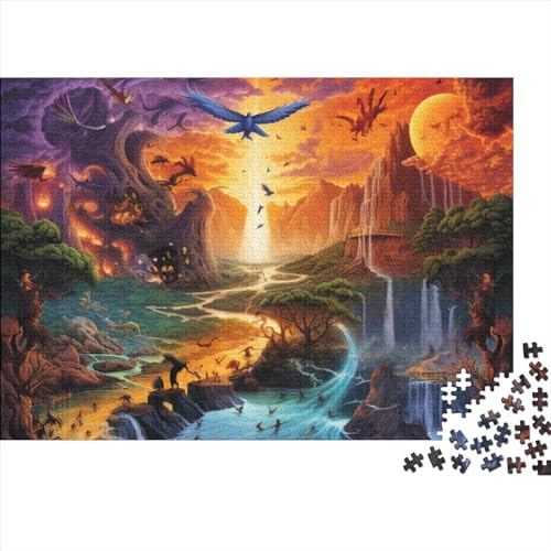 Puzzle 1000 pièces en bois anti-stress, le kit de bricolage adulte relaxant