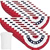 20 pieces usa pleated fan flag 15×3 ft american us bunting flag patriotic half fan banner flag with canvas header and brass grommets for 4th of july memorial day indoor outdoor decoration 20 15×3 feet  urban country home decor