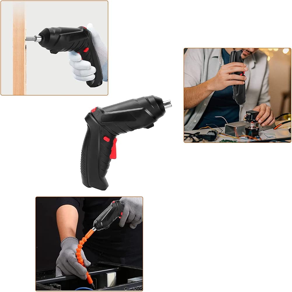 Mini Cacciavite Elettrico Ricaricabile 90°-180°Manico Rotante LED Cacciavite Fili Trapano Cacciavite Elettrico
