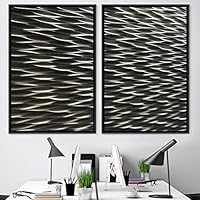 2 Piece Framed Canvas Wall Art Line Patterns Canvas Prints Home Artwork Decoration for Living Room,Bedroom - 16