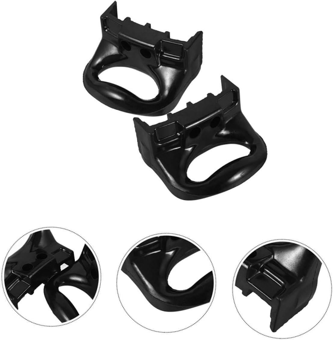 4pcs Pressure Cooker Handle Replacement Scalding Side Pot Handles for Steamer and Sauce Pan Cookware Accessories Black
