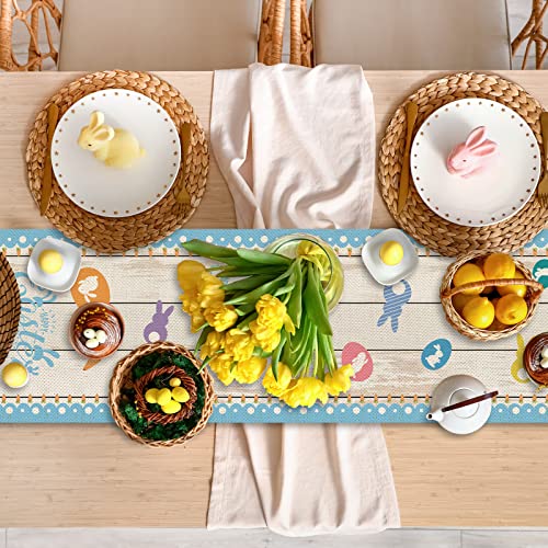 Yovoyoa 4 Pcs Happy Valentines Day Truck Table Runner 72 Inches Long, St Patricks Day | Happy Mardi Gras Truck Table Runner, Happy Easter Eggs Truck Table Decor For Kitchen Farmhouse Home Party #TOP6