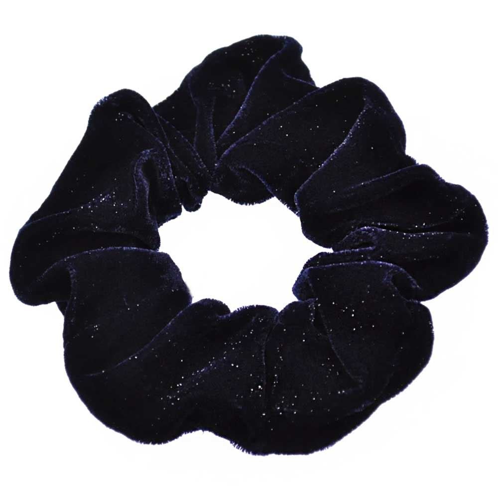 Mytoptrendz Women's Navy Blue Mytoptrendz® Premium Velvet Hair Scrunchie Ponytail Holder For Or Girls ( -Speckled)