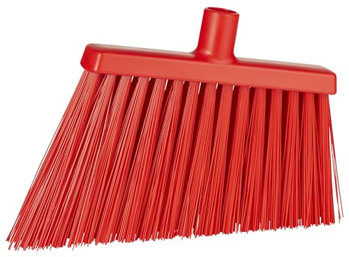 Balai d'angle Vikan fibres inclinées extra dures balayage industriel rouge