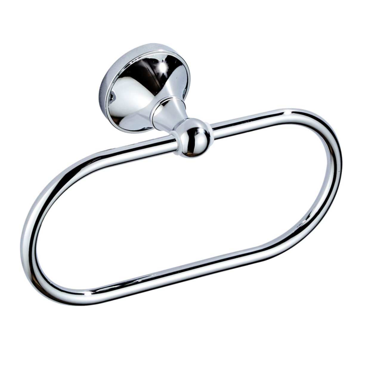 Anillo para Toallas de Baño Ovalado, Cobre Plata, Moderno