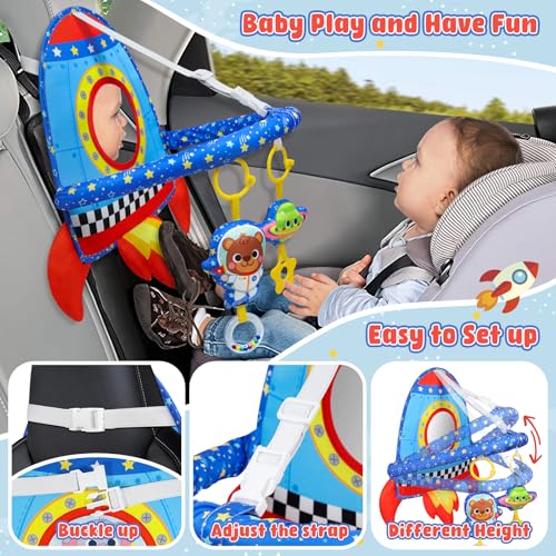 Dr.Rapeti Spielzeug für den Autositz und Autofahrt, Baby-Weltraum-Activity-Spielzeug
