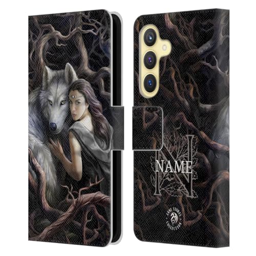 Coque Galaxy S24 Samsung Anne Stokes en cuir et portefeuille personnalisé Head Case Designs