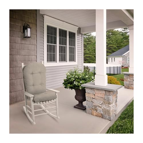 Arden Outdoor Tufted Adirondack Chair Cushion, 21.5x48, Natural Tan