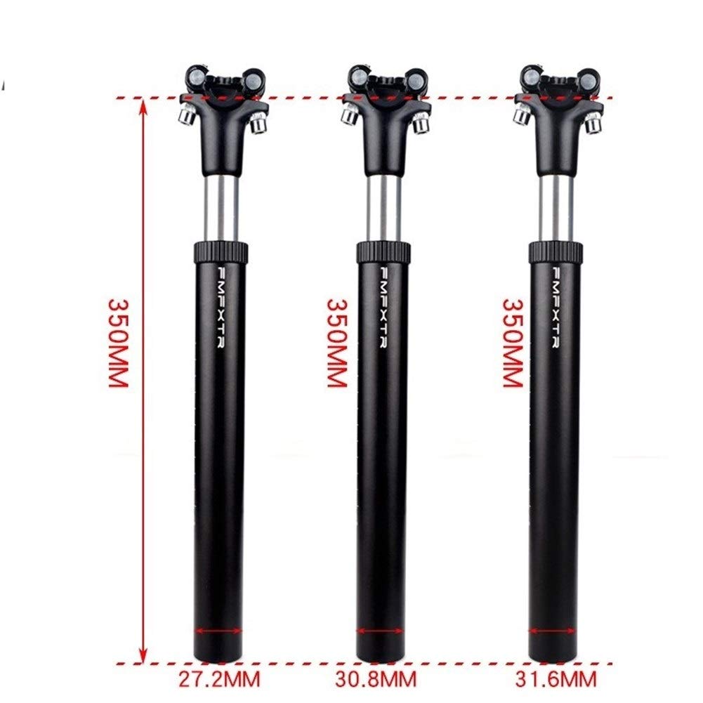 LIANYG Fahrrad SattelstüTze Fahrrad Mountainbike Sattel Stoßdämpfer Rod Verlängerung Sattelstütze Aufzug Stoßdämpfer Doppelnagel Stoßdämpfer Sitzrohr SattelstüTze Gefedert Sport & Freizeit