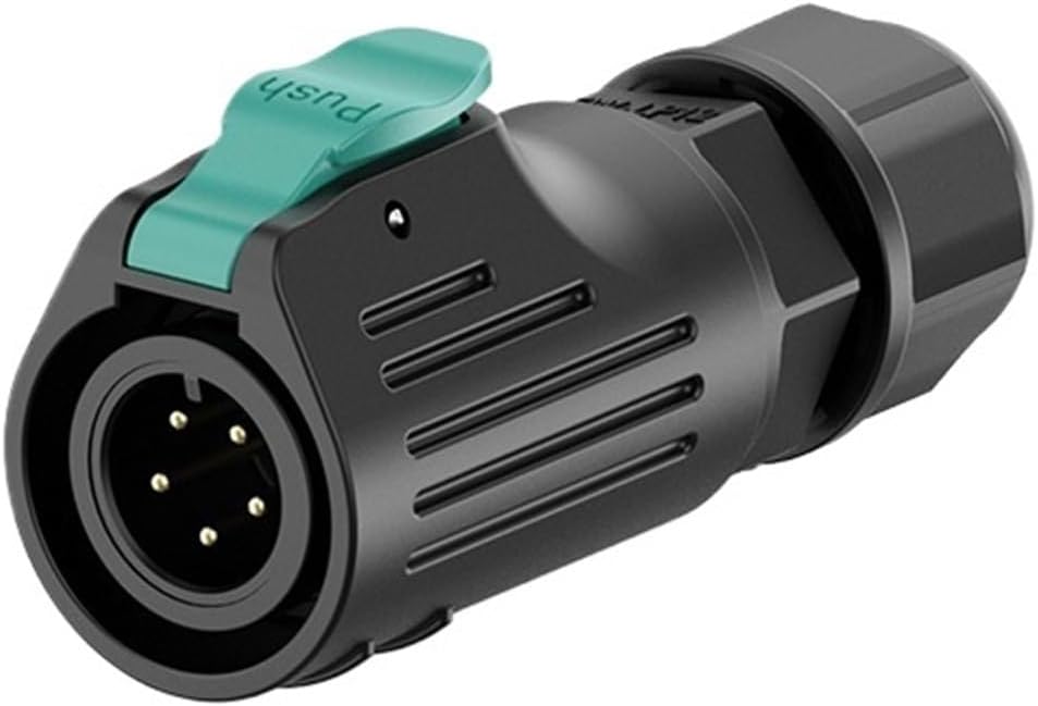 IP67 aviation 2-8 multi-core male socket power supply equipment M12 waterproof industrial connector(EW-LP12S-6P 5A)